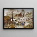 The Census at Bethlehem - Pieter Brueghel the Younger — framed artwork on a wall