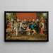 The Wedding Feast - Pieter Brueghel the Younger — framed artwork on a wall
