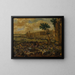 The Louvre and the Water's Edge Gallery seen from the Pont Neuf - Pieter Casteels — framed artwork on a wall