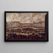 Le Pont-Neuf, la Seine et le Louvre - Pieter Casteels — framed artwork on a wall