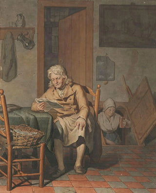 Pieter Christoffel Wonder - Interieur met lezende man.webp