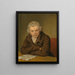 Retrato de un hombre tradicionalmente identificado como el sobrino del artista - Pieter Christoffel Wonder — cuadro enmarcado en la pared