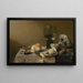 Still life with tazza - Pieter Claesz — framed artwork on a wall