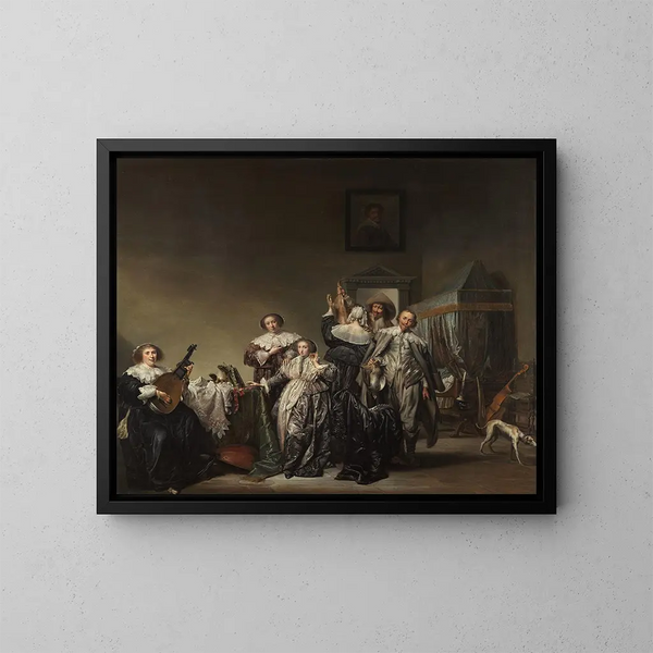 Company Gallant - Pieter Codde — framed artwork on a wall