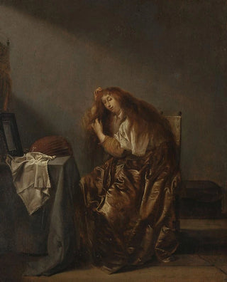 Pieter Codde - Woman in front of the mirror.webp