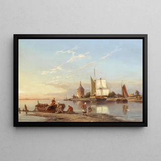 Pieter Cornelis Dommersen - Hoorn on the Zuiderzee Holland.webp