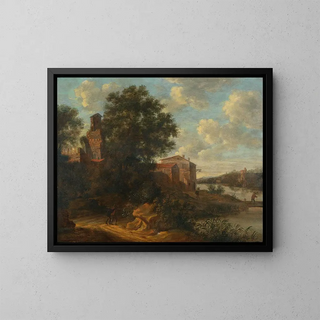 Pieter Cosijn - The Hague A river landscape.webp