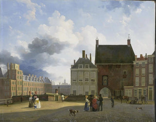 Pieter Daniel van der Burgh - The Gevangenpoort and the Plaats The Hague.webp