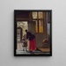 A boy bringing bread - Pieter de Hooch — framed artwork on a wall
