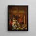 Porter of Bad News - Pieter de Hooch — framed artwork on a wall