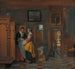 Interior painting with women next to a laundry cabinet - Pieter De Hooch — artwork view