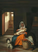 Mother breastfeeding her child - Pieter de Hooch — artwork view