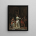 La Salutation - Pieter de Hooch — framed artwork on a wall