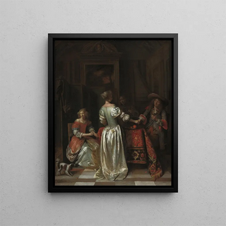 Pieter De Hooch - The Greeting.webp