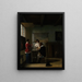 La Visita - Pieter de Hooch — cuadro enmarcado en la pared
