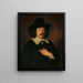 Retrato de un hombre - Pieter Dubordieu — cuadro enmarcado en la pared