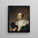Retrato de una mujer - Pieter Dubordieu — cuadro enmarcado en la pared