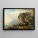 Sobre la costa de Menton - Pieter Franciscus Peters — cuadro enmarcado en la pared