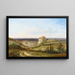 Vista del castillo de Haunsheim en el distrito de Dillingen en el Danubio - Pieter Franciscus Peters — cuadro enmarcado en la pared
