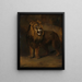 Un león de la ménagerie del rey Luis Napoleón 1808 - Pieter Gerardus van Os — cuadro enmarcado en la pared