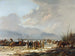 Briser la glace sur le Karnemelksloot à Naarden, enero de 1814 - Pieter Gerardus van Os — vista de la obra
