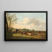 Landscape with Cattle - Pieter Gerardus van Os — framed artwork on a wall