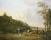 Landscape with Shepherds and Livestock - Pieter Gerardus van Os — artwork view