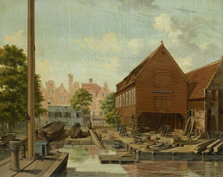Pieter Godfried Bertichen - The Shipyard DHollandsche Tuin on Bickers Eiland Amsterdam.webp
