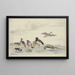 Ocho patos de diferentes especies junto al agua - Pieter Holsteijn — cuadro enmarcado en la pared