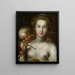 Venus y Cupido - Pieter Isaacsz — cuadro enmarcado en la pared