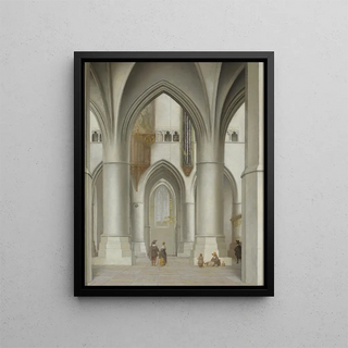 Pieter Jansz Saenredam - View of the interior of the St Bavo Church in Haarlem.webp