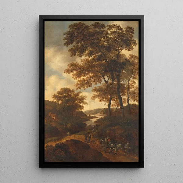 Paisaje boscoso - Pieter Jansz van Asch — cuadro enmarcado en la pared