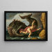 Jonas y la ballena - Pieter Lastman — cuadro enmarcado en la pared