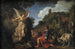 L'Ángel Rafael se despide del viejo Tobit y de su hijo Tobías - Pieter Lastman — vista de la obra