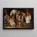 La Resurrección de Lázaro - Pieter Lastman — cuadro enmarcado en la pared