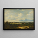Paisaje extenso con una iglesia a lo lejos - Pieter Lodewijk Francisco Kluyver — cuadro enmarcado en la pared