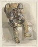 Colporteur sitting - Pieter Marinus van de Laar — artwork view