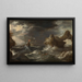 Tempestad en el mar - Pieter Mulier el Viejo — cuadro enmarcado en la pared