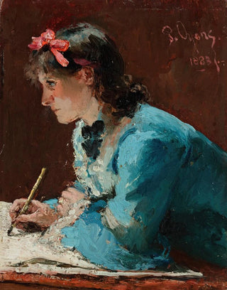 Pieter Oyens - Young lady drawing.webp