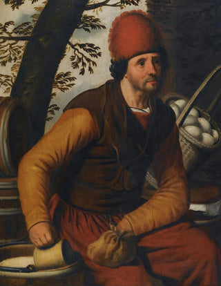 Pieter Pietersz - A Peasant With A Basket Of Eggs.webp