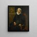 Retrato de Dirckje Tymansdr Gael, esposa de Mattheus Augustijnsz. Steyn - Pieter Pietersz. — cuadro enmarcado en la pared