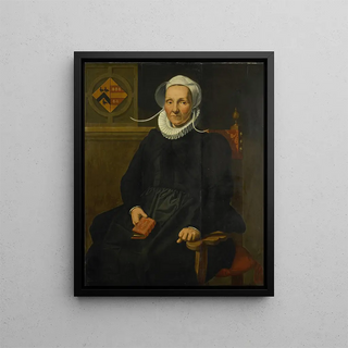 Pieter Pietersz - Portrait of Dirckje Tymansdr Gael called van der Graft Wife of Mattheus Augustijnsz Steyn.webp
