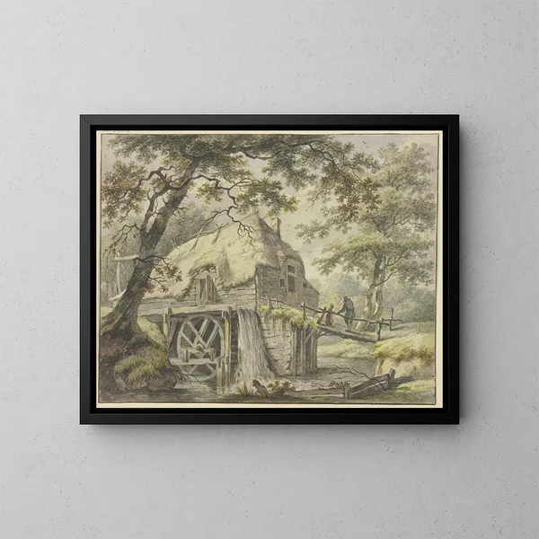 Molino en el bosque - Pieter Pietersz Barbiers — cuadro enmarcado en la pared