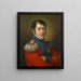 Retrato del sargento mayor de estado mayor Leonhard Miville-Keller - Pieter Recco — cuadro enmarcado en la pared