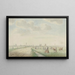 Vista de Kampen desde el lado terrestre - Pieter Remmers — cuadro enmarcado en la pared