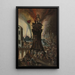 L'incendie de Troie - Pieter Schoubroeck — cuadro enmarcado en la pared