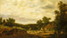 Landscape painting with rolling hills - Pieter Stalpaert — artwork view