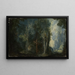Paisaje boscoso con ermita - Pieter Stevens — cuadro enmarcado en la pared