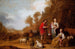 Jacob exhortando a Lea y Raquel a huir de Labán - Pieter Symonsz Potter — vista de la obra