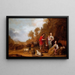 Jacob exhortando a Lea y Raquel a huir de Labán - Pieter Symonsz Potter — cuadro enmarcado en la pared
